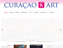 Tablet Screenshot of curacao-art.com
